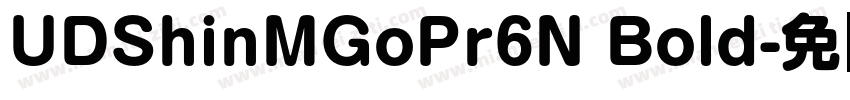UDShinMGoPr6N Bold字体转换